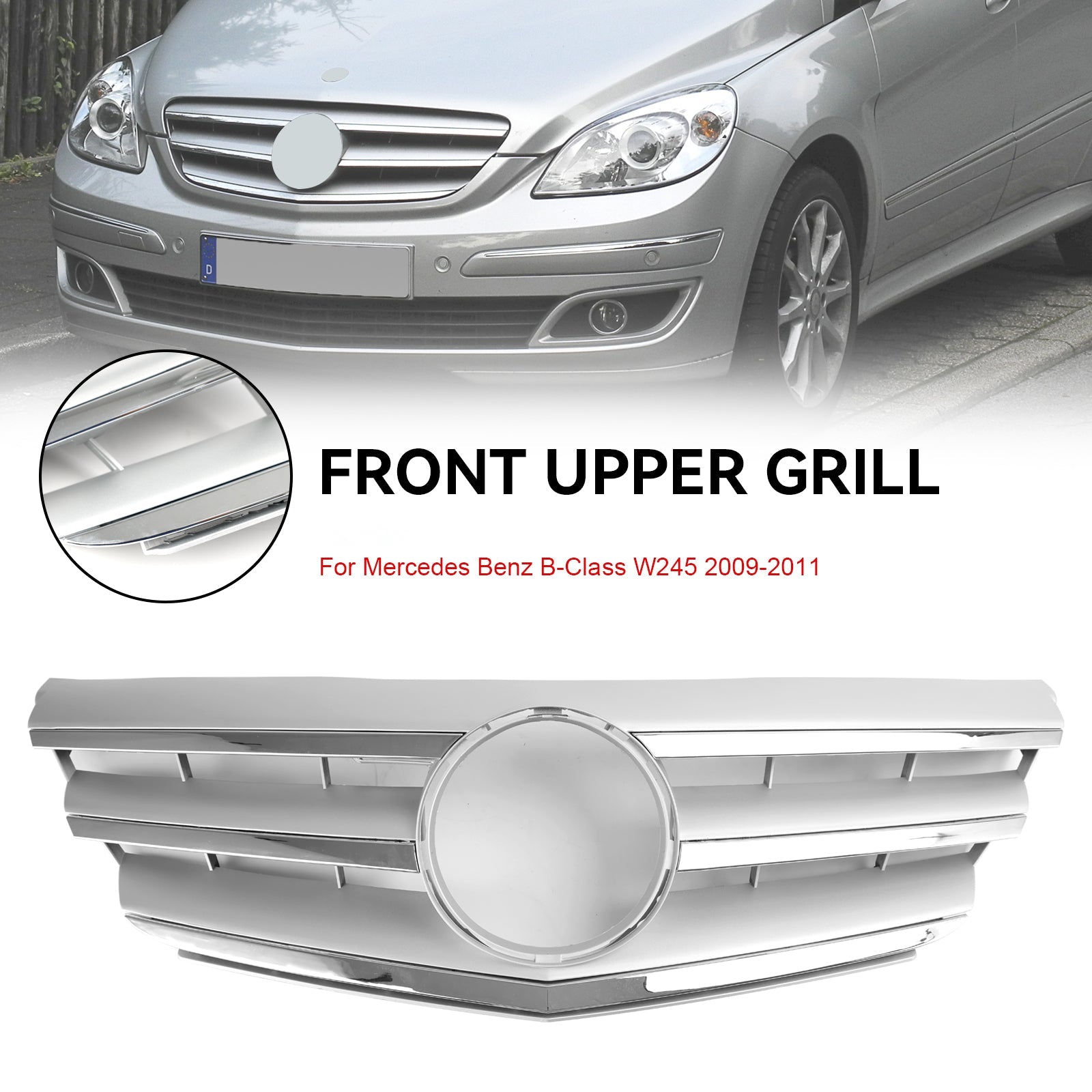 2009-2011 Mercedes-Benz B-Class W245 Front Bumper Grille (A1698801783 / 1698881360)