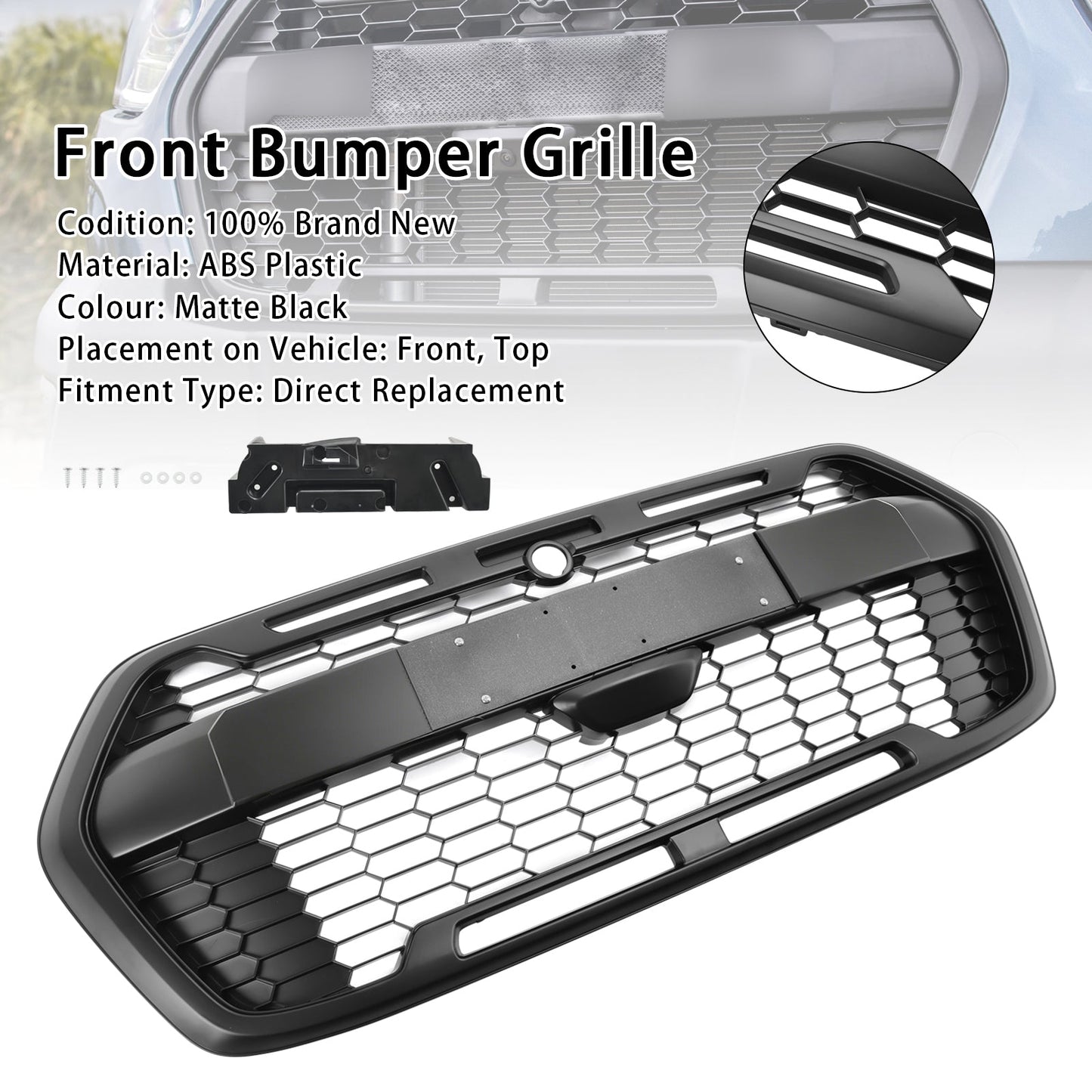 2020-2024 Ford Transit T150 T250 T350 Raptor Style Front Bumper Grille 2467809 LK31-17B968-AA5YZ9