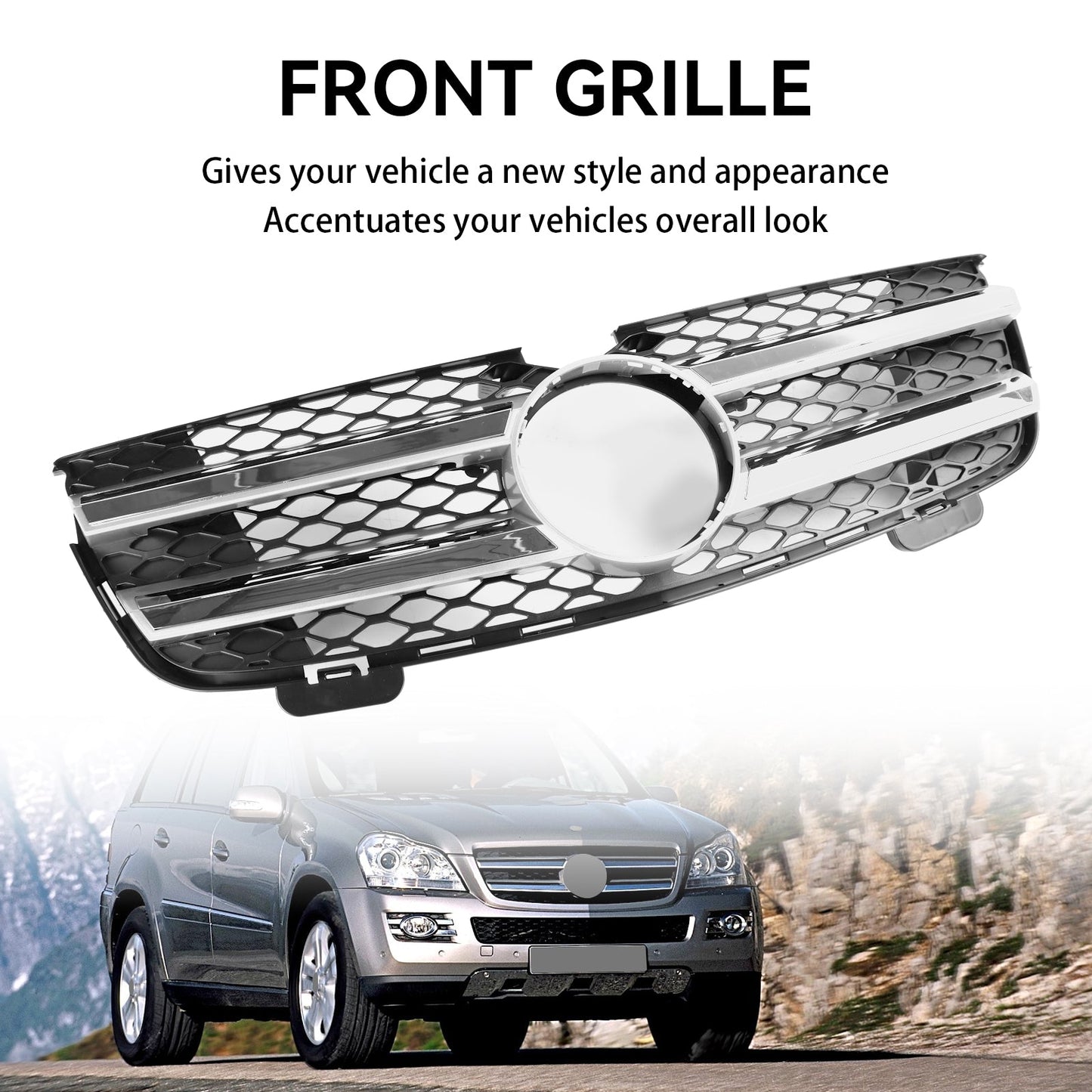 2007-2009 Mercedes-Benz GL-Class X164 GL450 Front Bumper Grille (1648880223 / A1648880223)