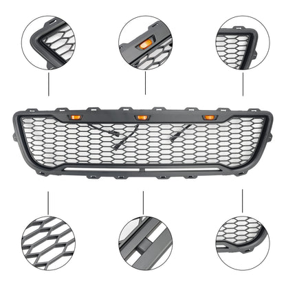 Ford F150 1999-2003 Matte Black Front Honeycomb Bumper Grill W/LED