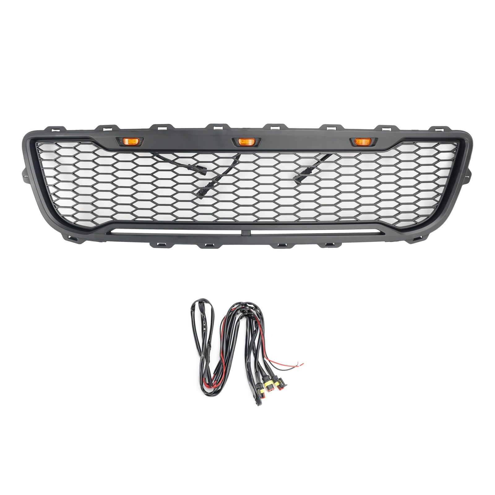 Ford F150 1999-2003 Matte Black Front Honeycomb Bumper Grill W/LED