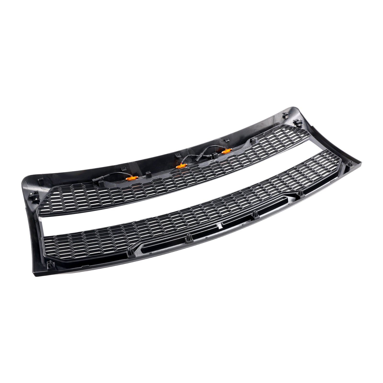 2009-2014 F150 Ford Black Raptor Style Front Bumper Grille Grill With LED
