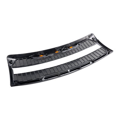 2009-2014 F150 Ford Black Raptor Style Front Bumper Grille Grill With LED