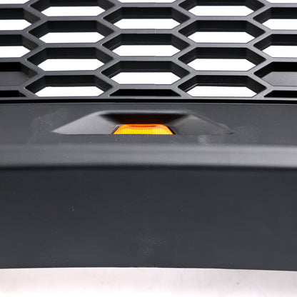 2009-2014 F150 Ford Black Raptor Style Front Bumper Grille Grill With LED