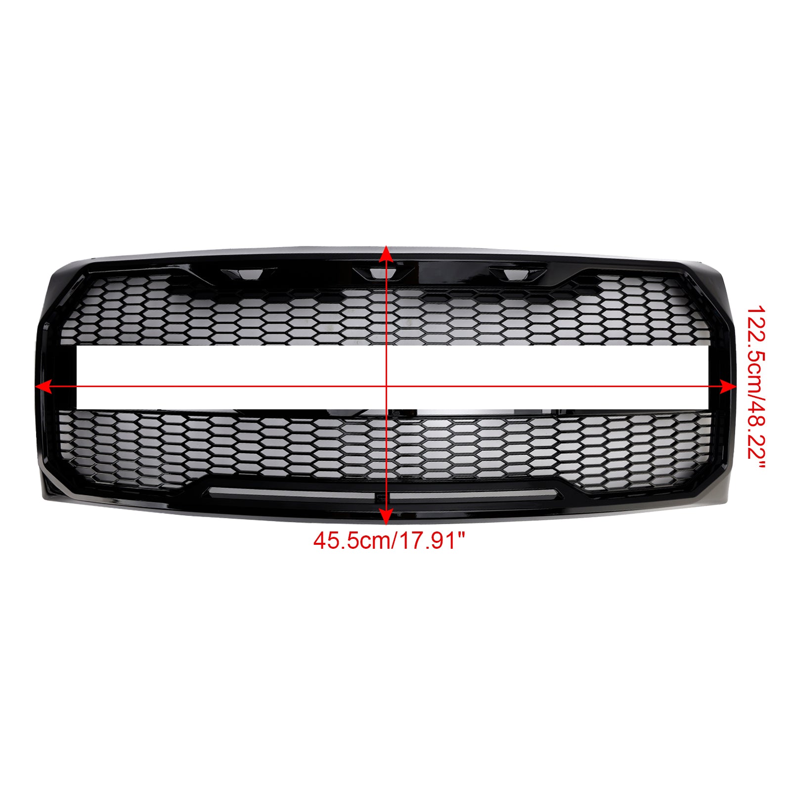 2009-2014 Ford F150 Gloss Black Raptor Style Front Bumper Grille Grill Generic