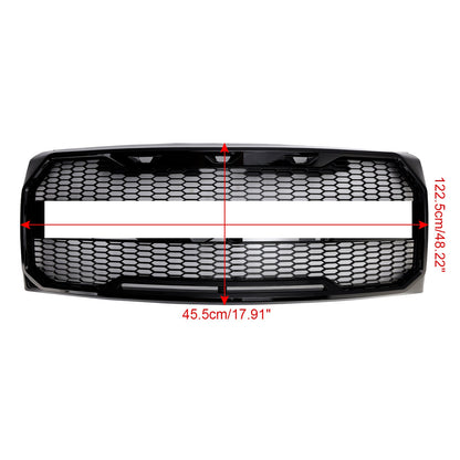 2009-2014 Ford F150 Gloss Black Raptor Style Front Bumper Grille Grill Generic