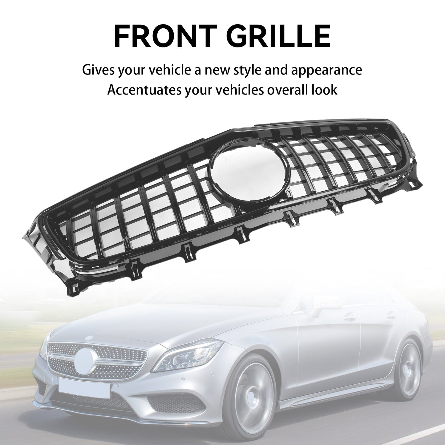 2011-2014 Mercedes-Benz CLS-Class W219 C219 Diamond Front Radiator Grille