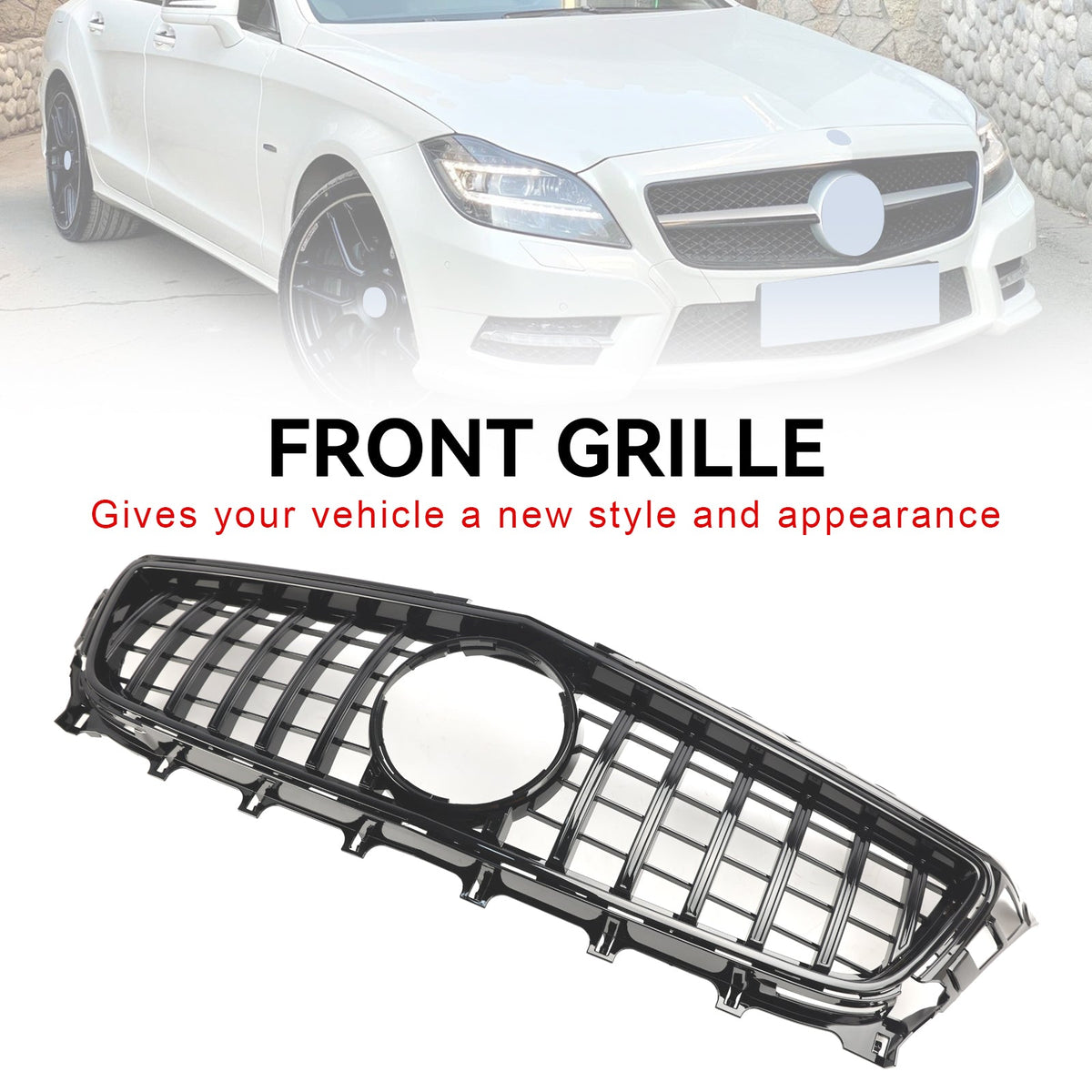2011-2014 Mercedes-Benz CLS-Class W219 C219 Diamond Front Radiator Grille