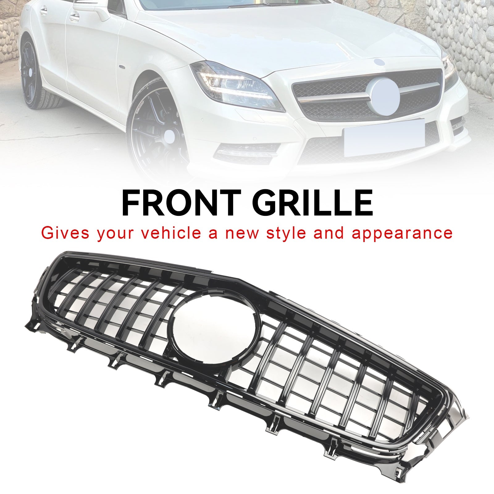 2011-2014 Mercedes-Benz CLS-Class W219 C219 Diamond Front Radiator Grille