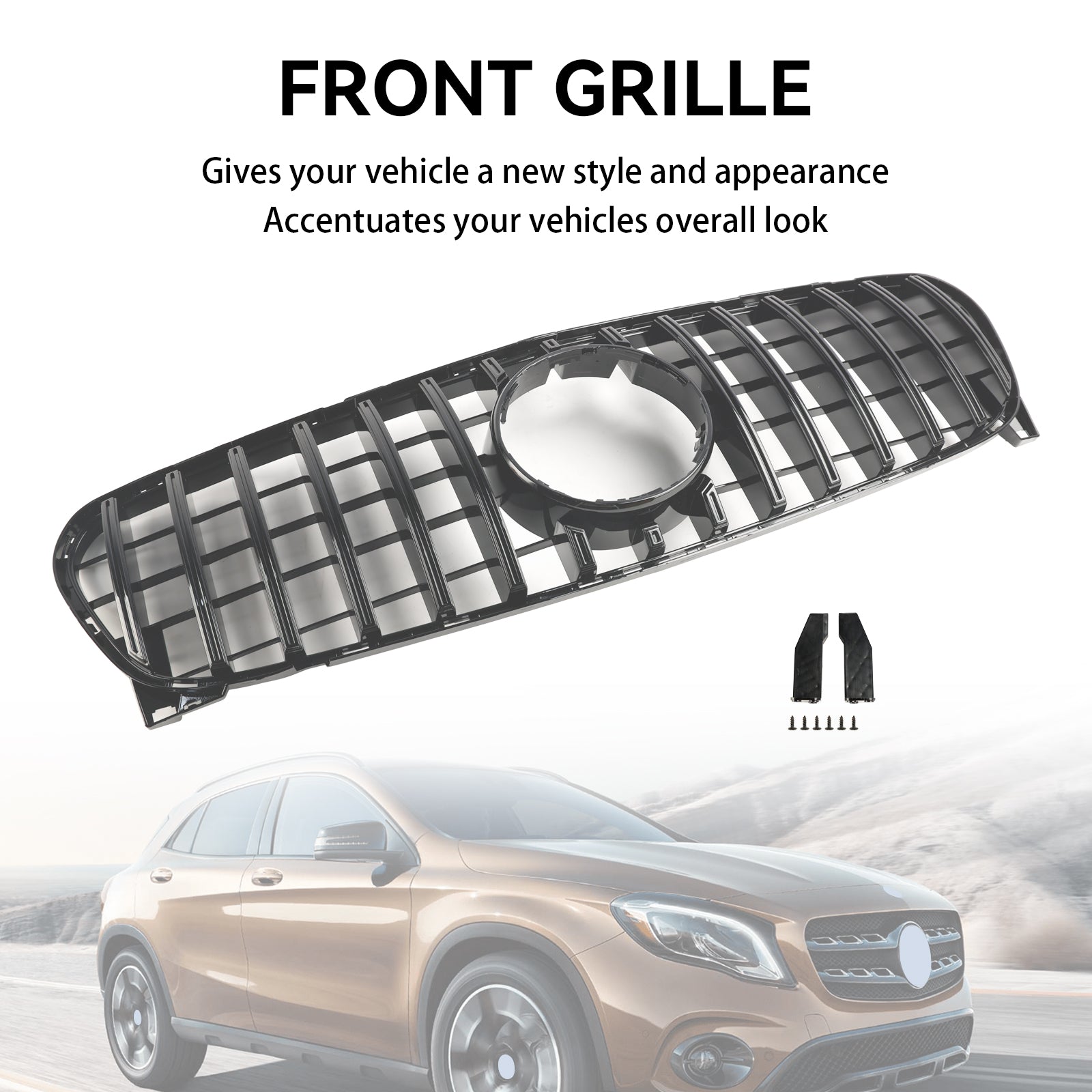 2017-2019 Mercedes-Benz GLA-Class W156 X156 Front Upper Grille