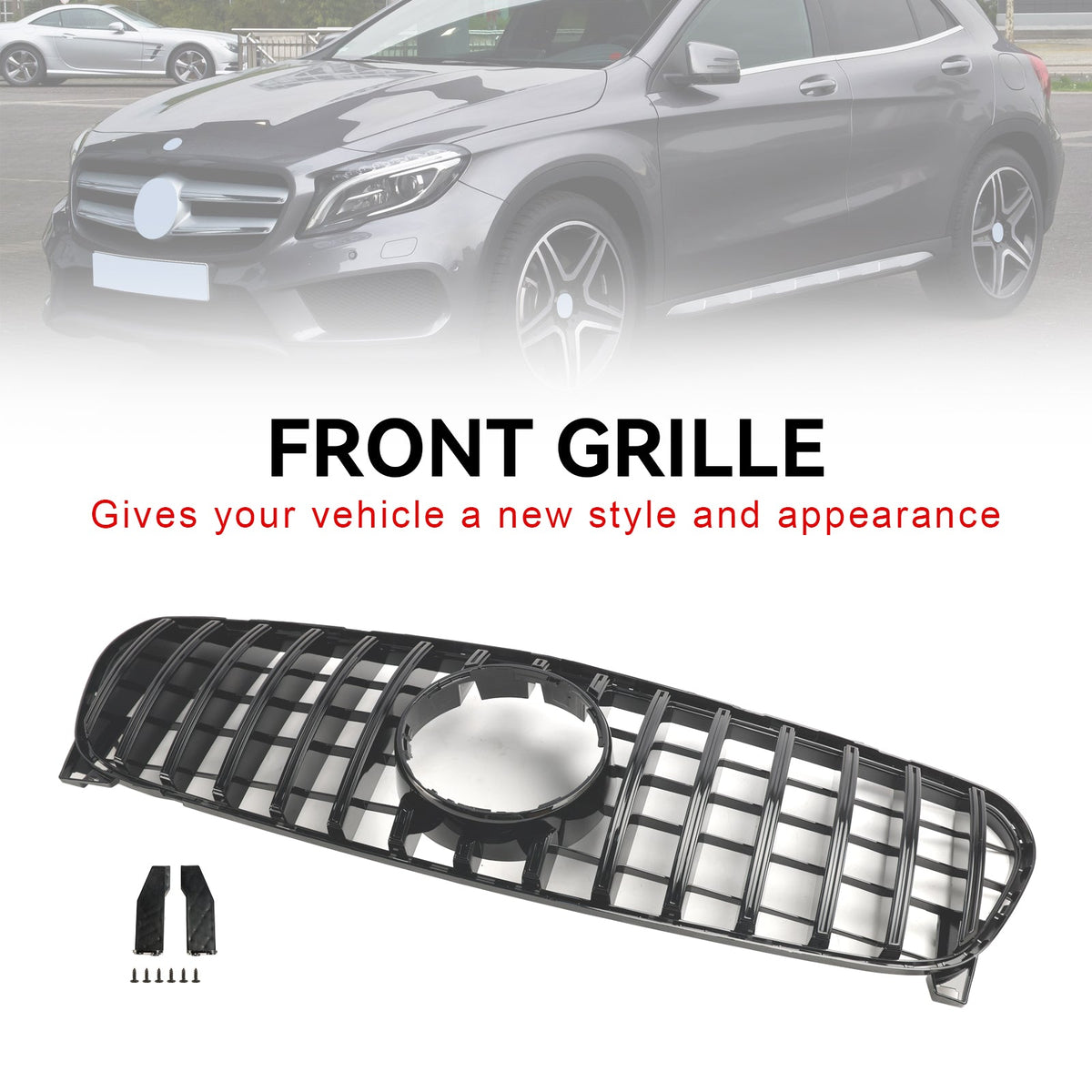 2017-2019 Mercedes-Benz GLA-Class W156 X156 Front Upper Grille