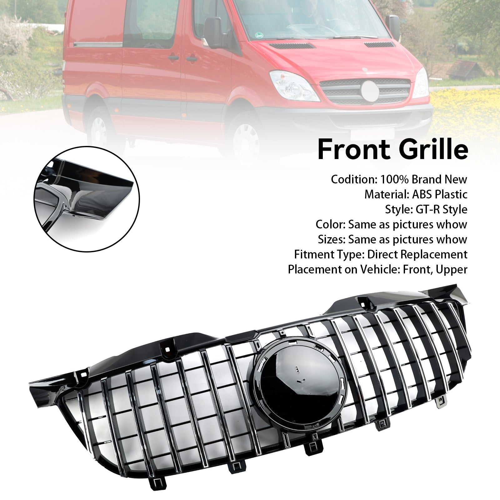 2006-2013 Mercedes-Benz Sprinter W906 Pre-Facelift Front Bumper Grille
