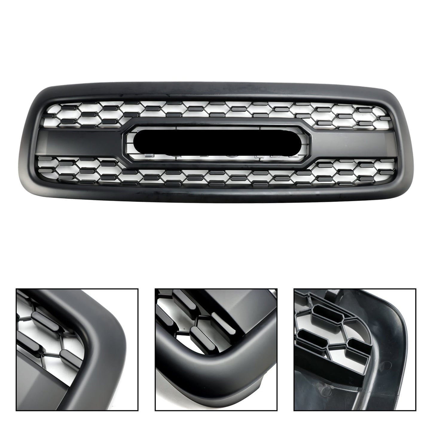 2001-2004 Toyota Sequoia Matte Black Front Bumper Grill Grille W/ Led Light
