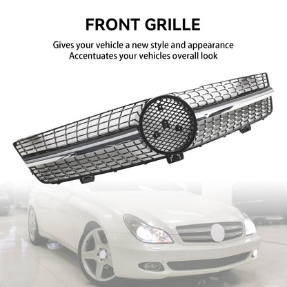 2008-2010 Mercedes-Benz CLS-Class W219 C219 Diamond Front Radiator Grille