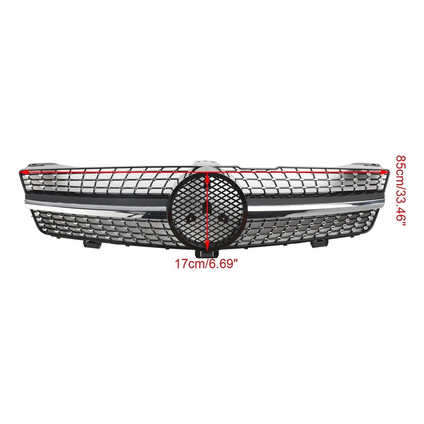 2008-2010 Mercedes-Benz CLS-Class W219 C219 Diamond Front Radiator Grille