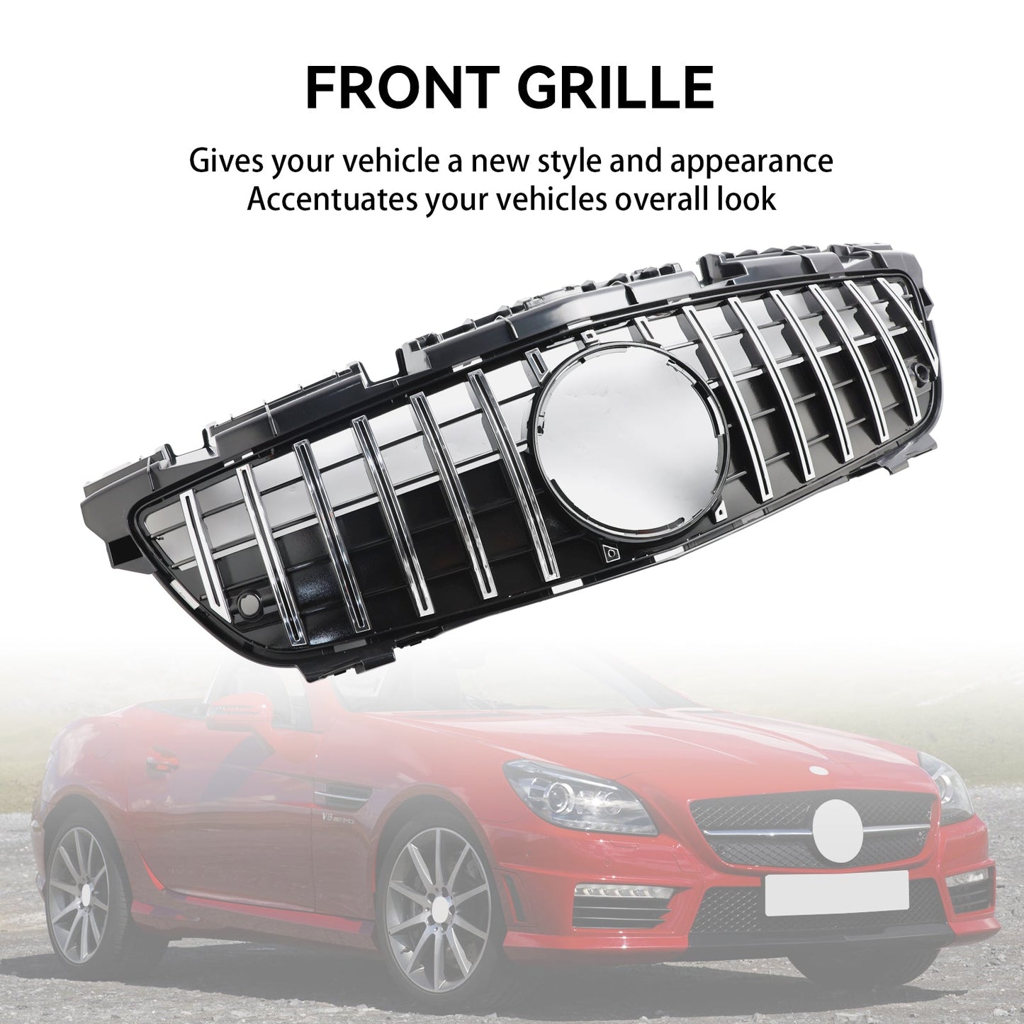 2011-2016 Mercedes-Benz SLK-Class R172 SLK55 Chrome Front Radiator Grille