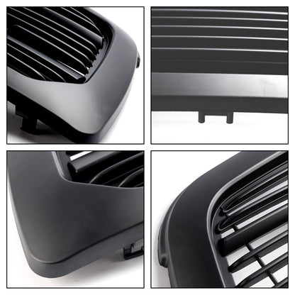2009-2012 Dodge Ram 1500 Matte Black Front Bumper Grille with LED Light