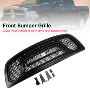 2009-2012 Dodge Ram 1500 Black Front Bumper Grille with LED Light