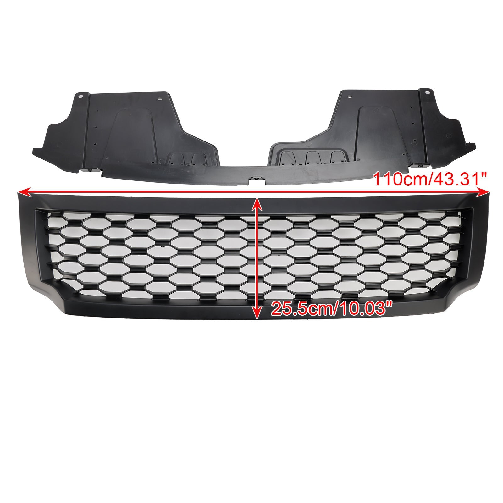 2015-2020 Nissan Navara NP300 D23 Matt Black Front Bumper Grill Grille