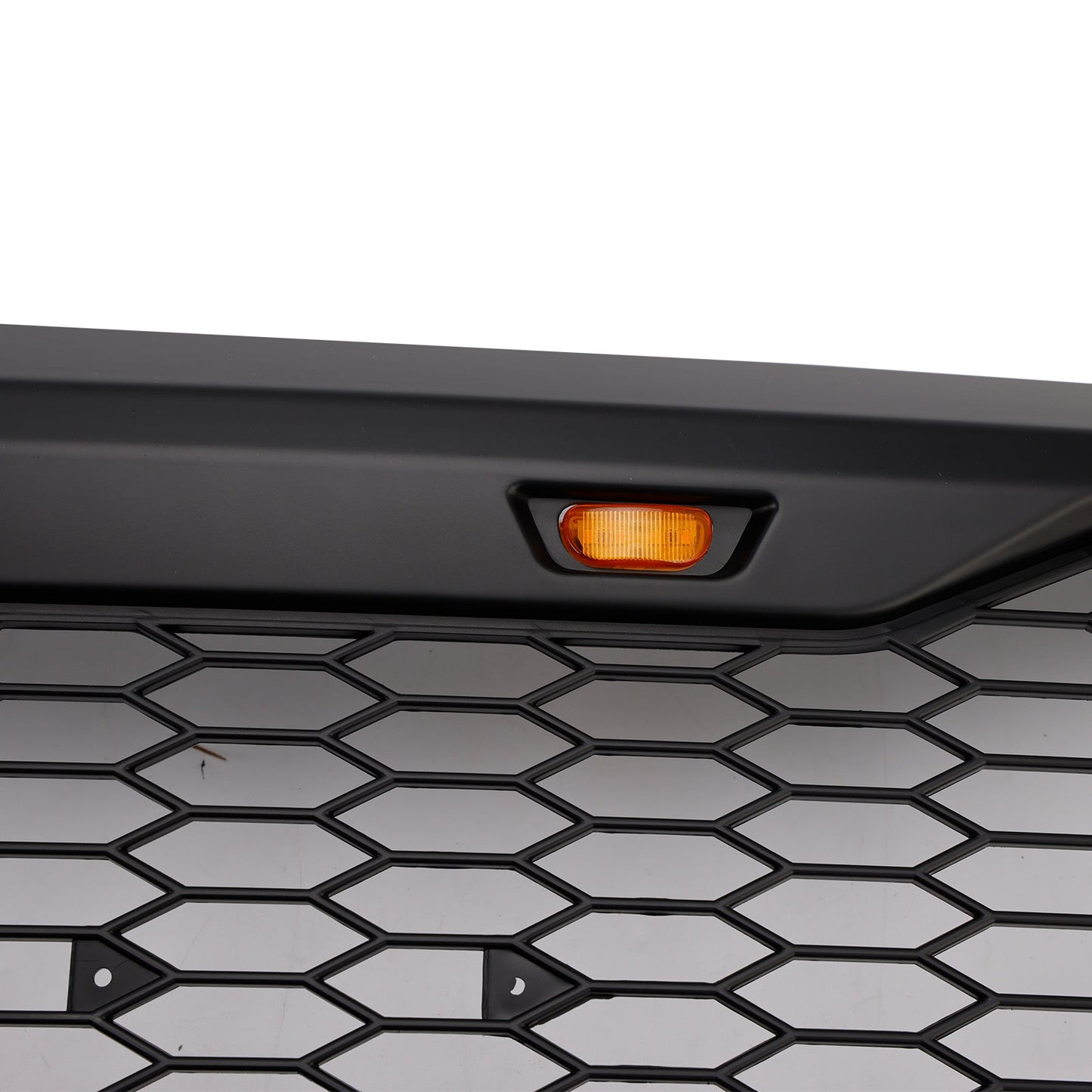 1992-1996 Ford F150 Matte Black Front Honeycomb Bumper Grill W/ Led
