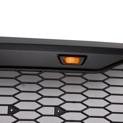 1992-1996 Ford F150 Matte Black Front Honeycomb Bumper Grill W/ Led