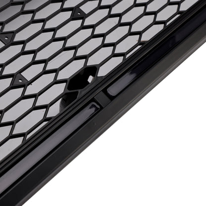 1992-1996 Ford F150 Matte Black Front Honeycomb Bumper Grill W/ Led
