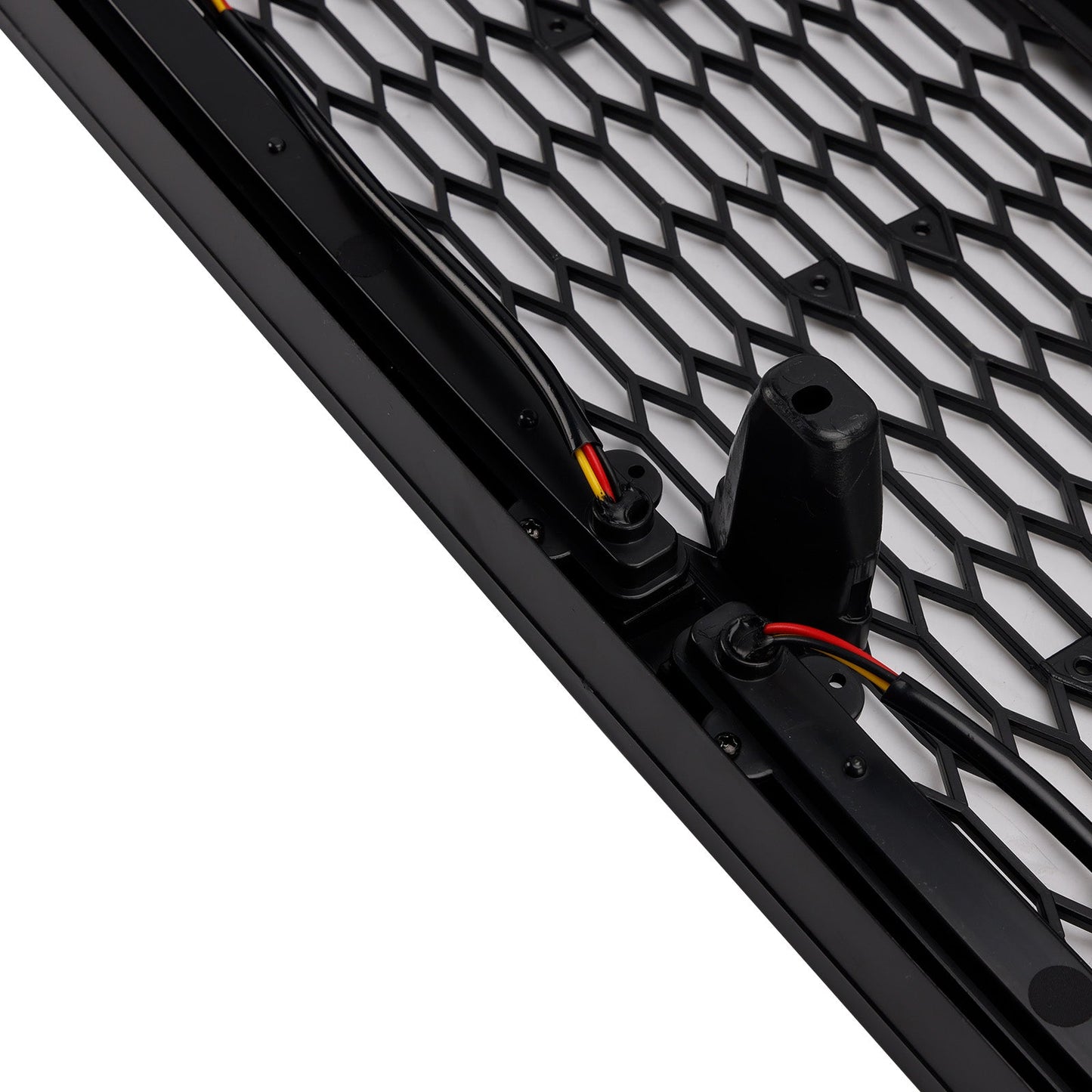 1992-1996 Ford F150 Matte Black Front Honeycomb Bumper Grill W/ Led