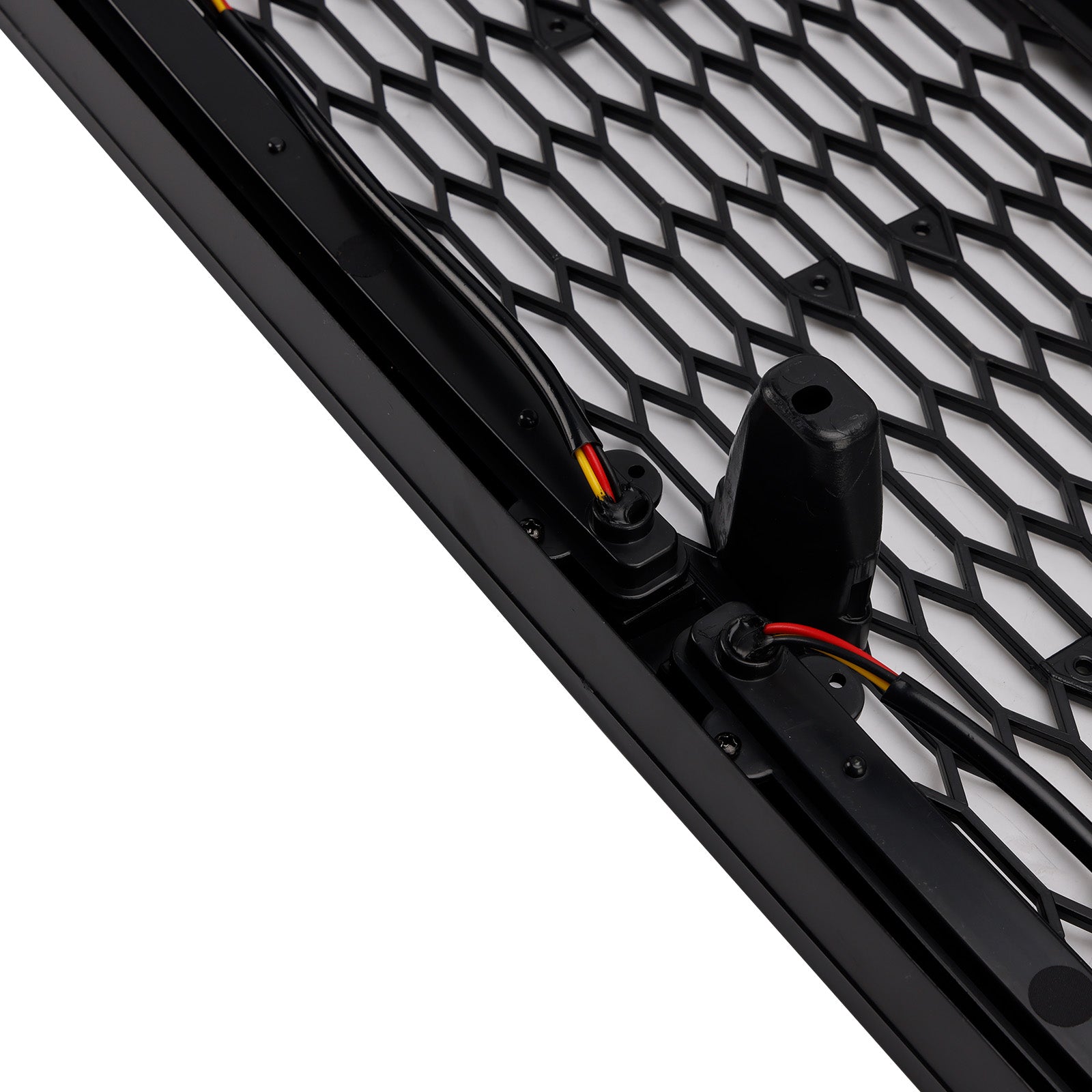 1992-1996 Ford F150 Matte Black Front Honeycomb Bumper Grill W/ Led
