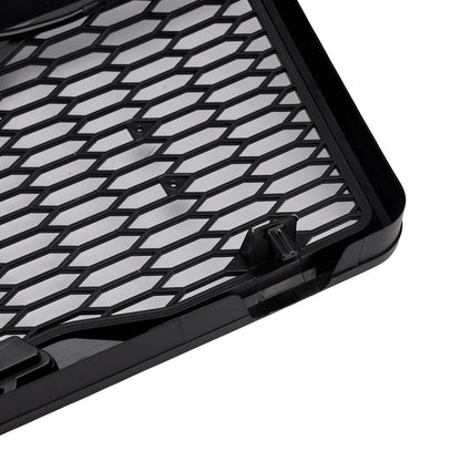1992-1996 Ford F150 Matte Black Front Honeycomb Bumper Grill W/ Led