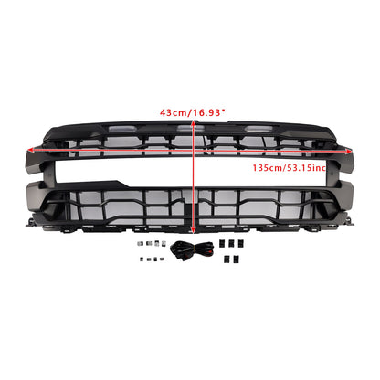 2024-On Ford F150 Raptor Only Black Front Bumper Grille Grill Generic
