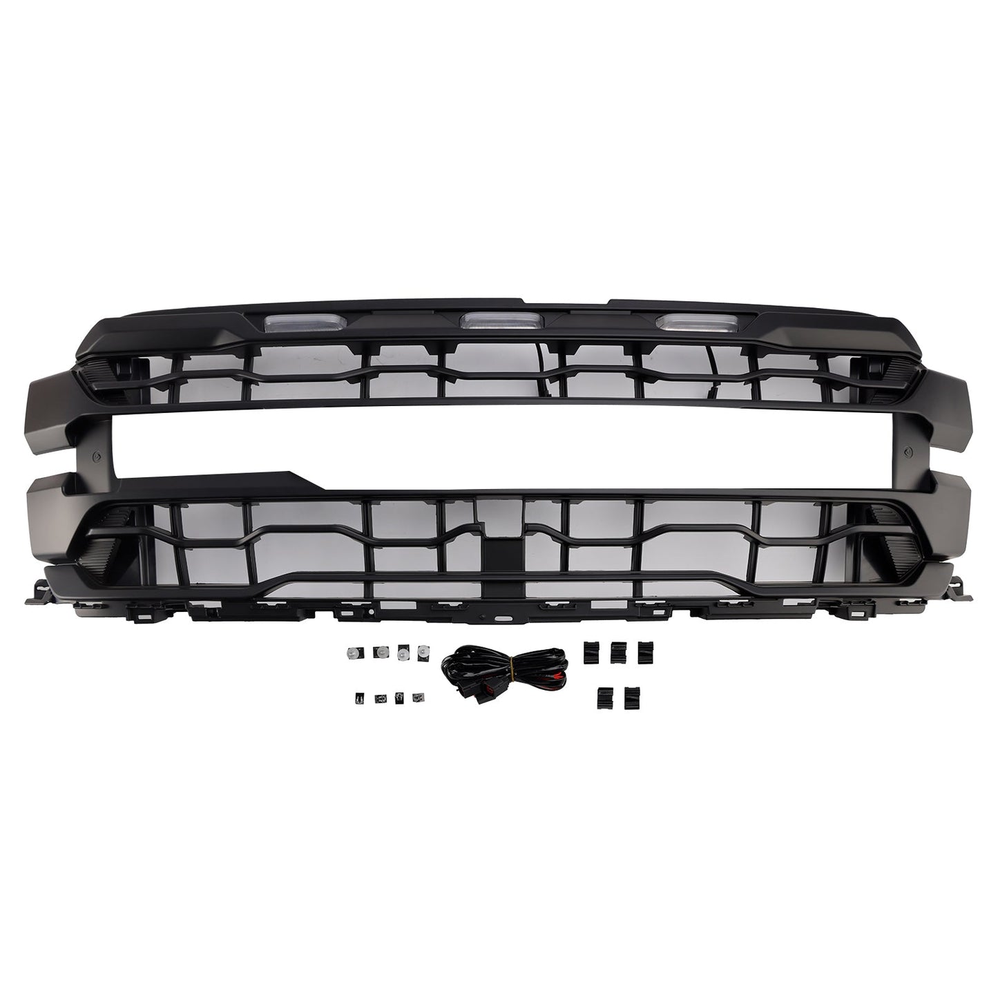 2024-On Ford F150 Raptor Only Black Front Bumper Grille Grill Generic