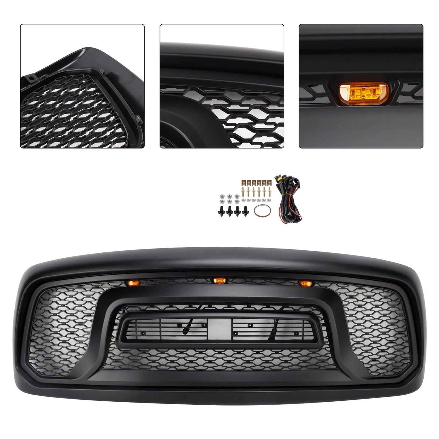 2002-2005 Dodge Ram 1500 Rebel Style Front Bumper Grille