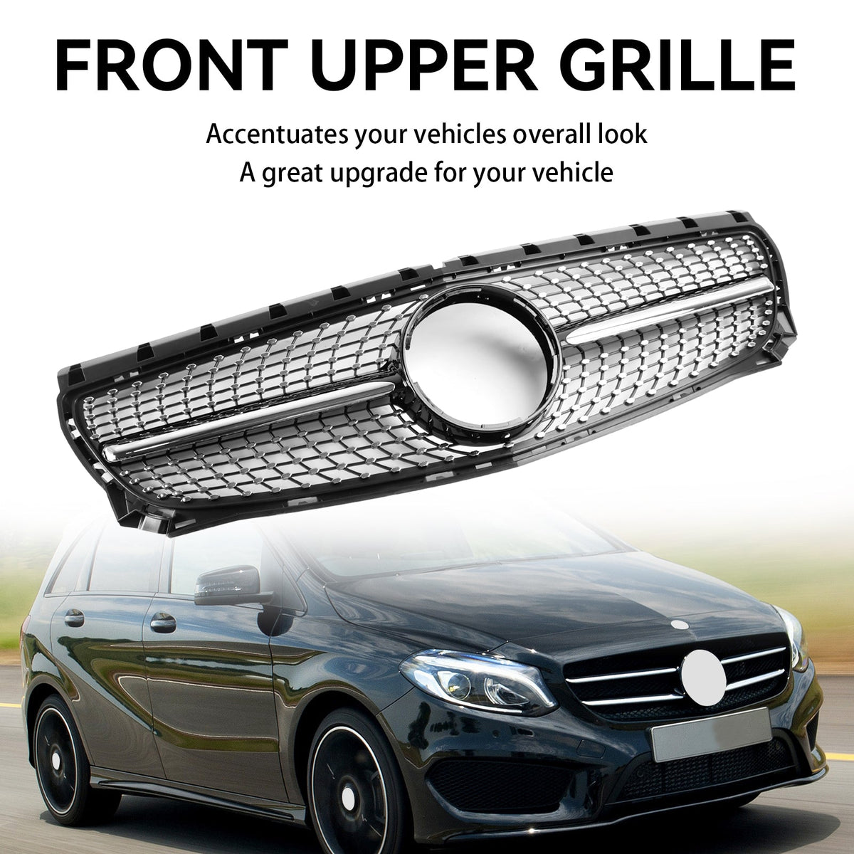 2011-2014 Mercedes-Benz B-Class W246 B160 Diamond Front Radiator Grille (A2468850722)