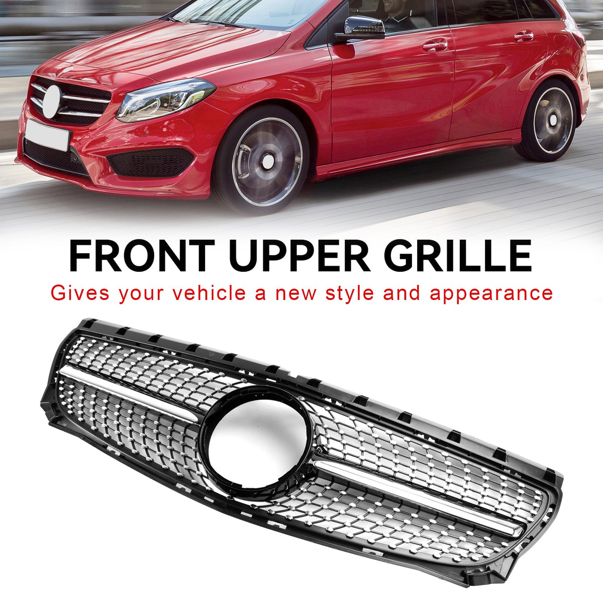 2011-2014 Mercedes-Benz B-Class W246 Diamond Front Bumper Grille (A2468850722)