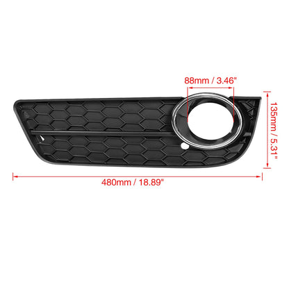 2008-2011 Audi A5 Front Fog Lamp Grille — Pair (8T0807681 / 8T0807682)