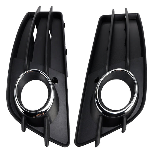 2008-2012 Audi A4 B8 S-Line S4 Fog Light Grill — Pair (8K0807681C01C / 8K0807682C01C)