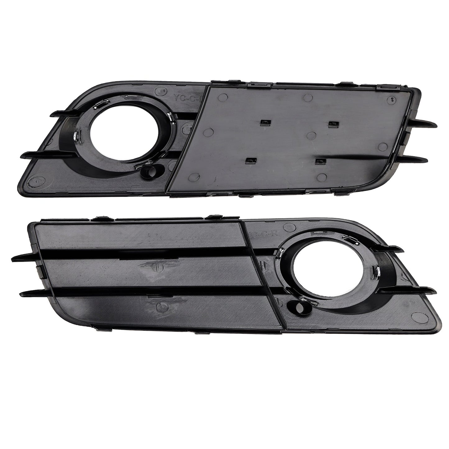 2008-2012 Audi A4 B8 S-Line S4 Fog Light Grill — Pair (8K0807681C01C / 8K0807682C01C)