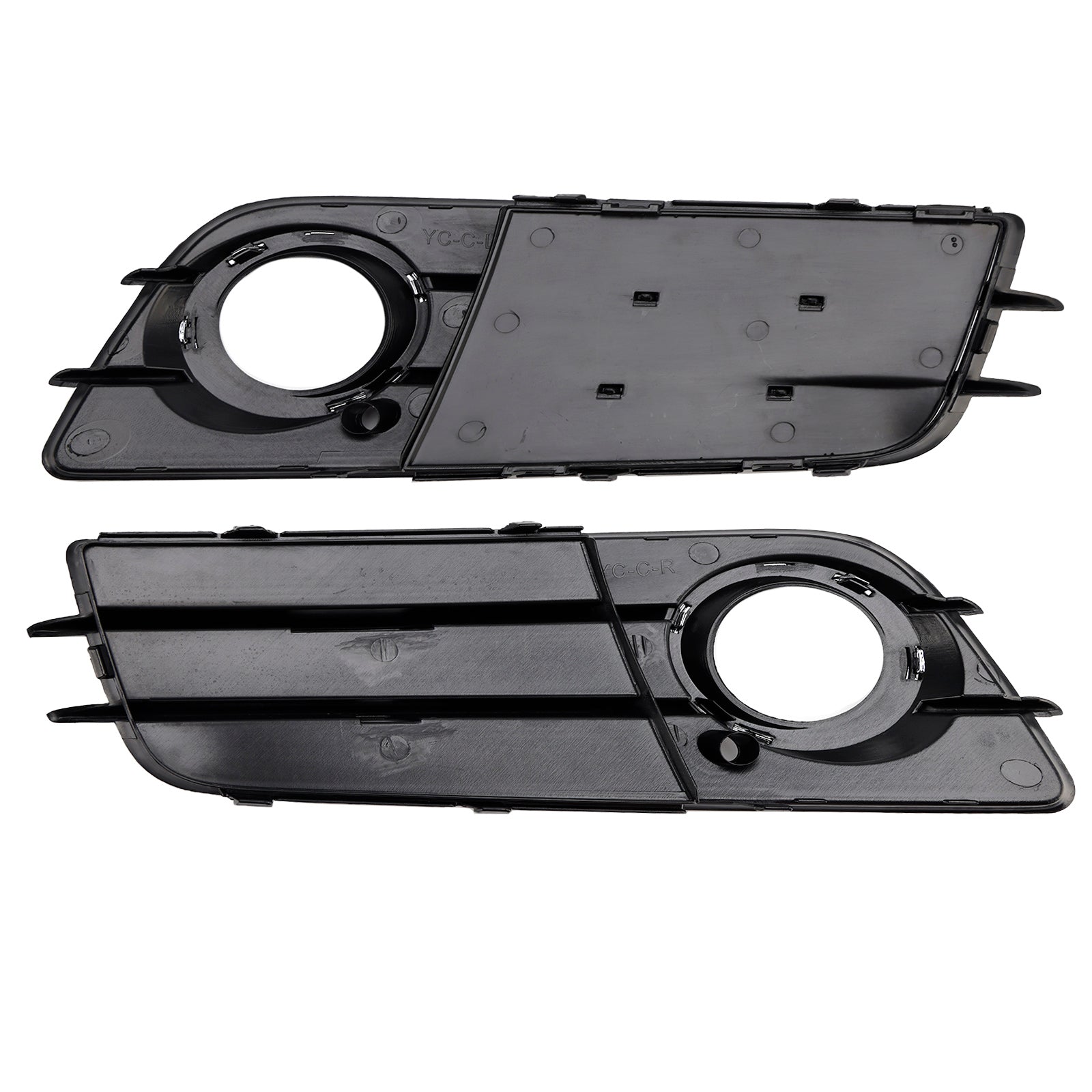 2008-2012 Audi A4 B8 S-Line S4 Fog Light Grill — Pair (8K0807681C01C / 8K0807682C01C)