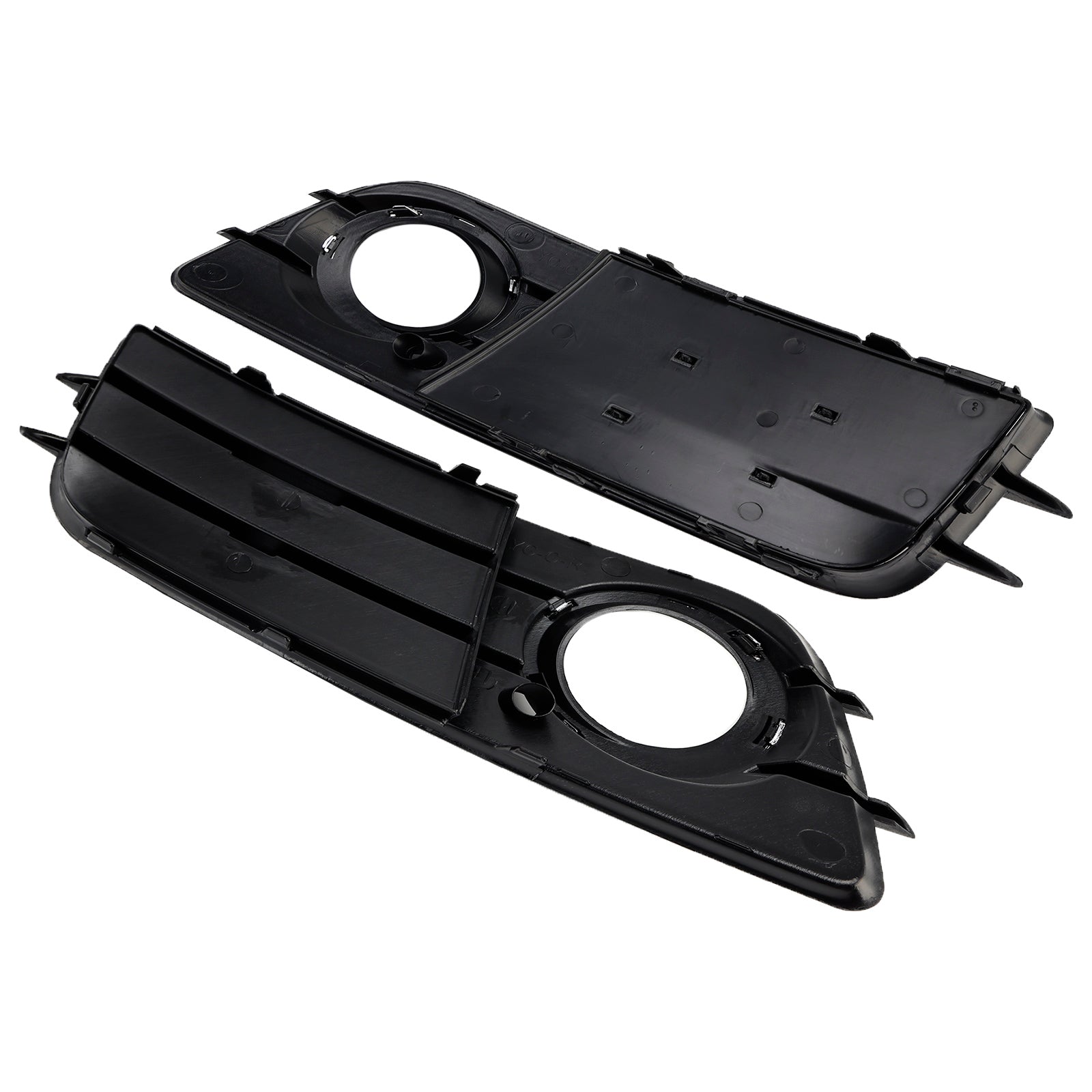 2008-2012 Audi A4 B8 S-Line S4 Fog Light Grill — Pair (8K0807681C01C / 8K0807682C01C)