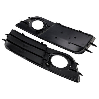 2008-2012 Audi A4 B8 S-Line S4 Fog Light Grill — Pair (8K0807681C01C / 8K0807682C01C)