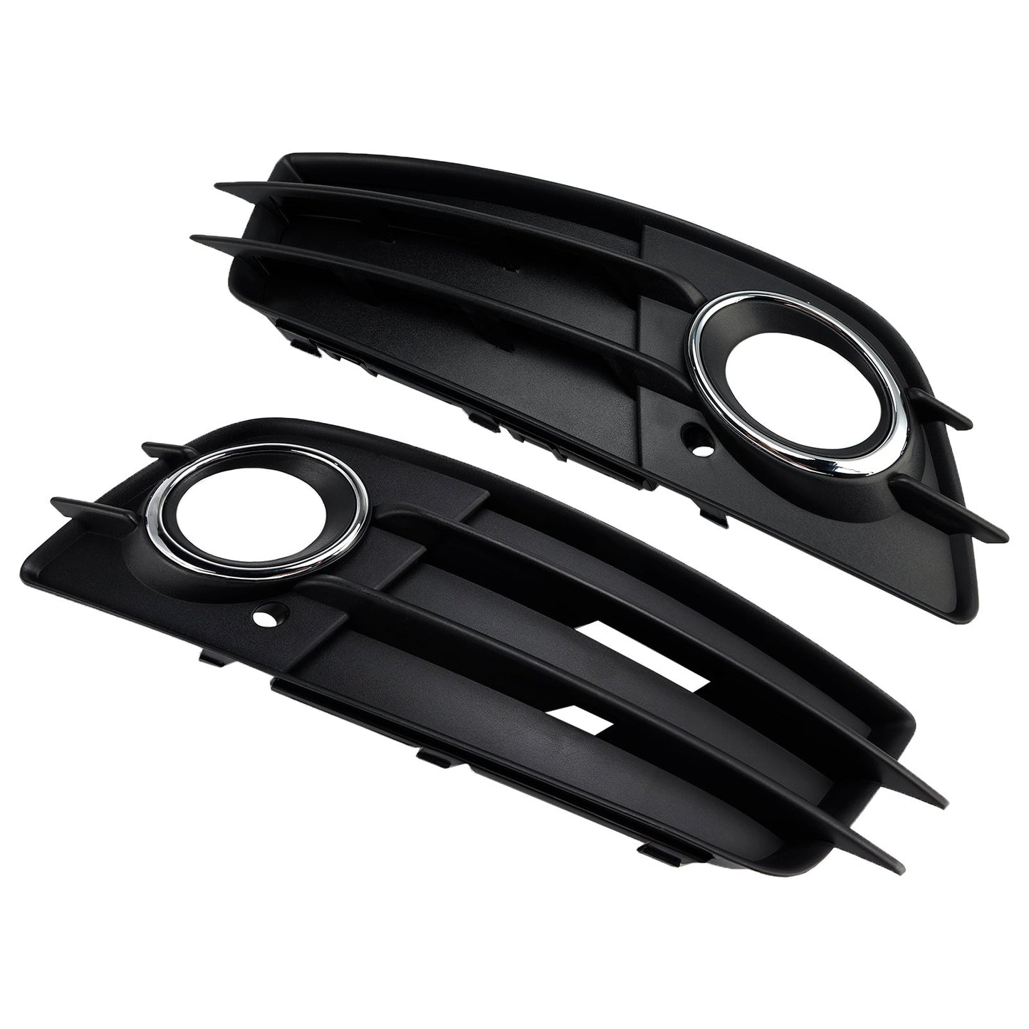 2008-2012 Audi A4 B8 S-Line S4 Fog Light Grill — Pair (8K0807681C01C / 8K0807682C01C)