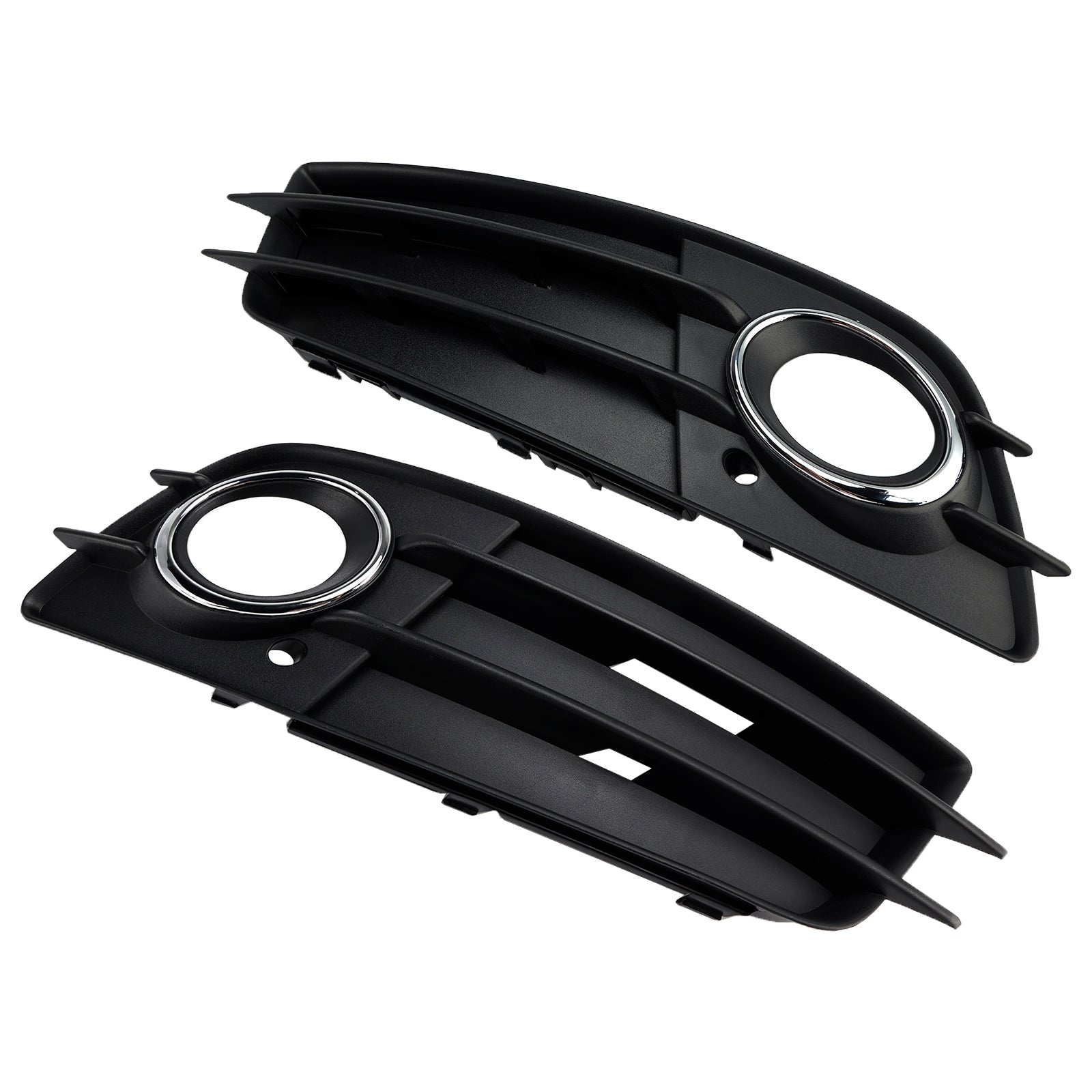 2008-2012 Audi A4 B8 S-Line S4 Fog Light Grill — Pair (8K0807681C01C / 8K0807682C01C)