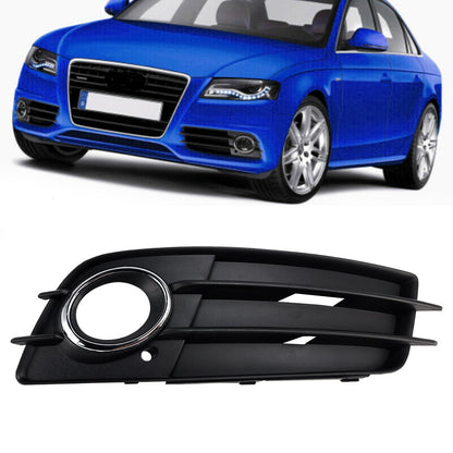 2008-2012 Audi A4 B8 S-Line S4 Fog Light Grill — Pair (8K0807681C01C / 8K0807682C01C)