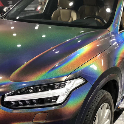 Rainbow Laser Iridescent Dark Grey