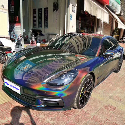 Rainbow Laser Iridescent Dark Grey