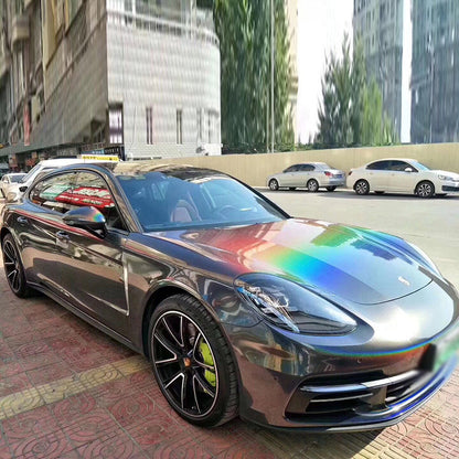 Rainbow Laser Iridescent Dark Grey