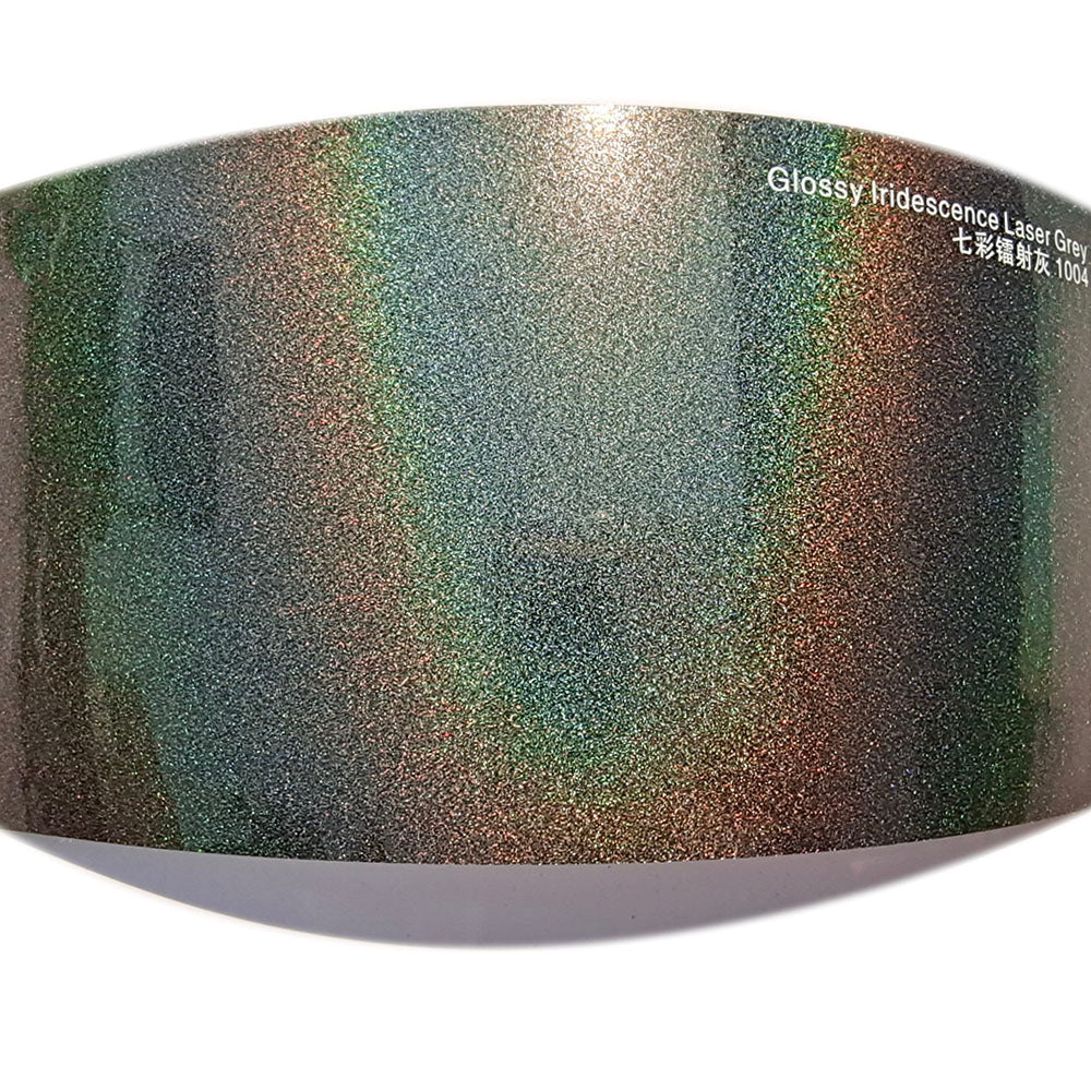 Matte Iridescent Laser Grey Vehicle Wrap