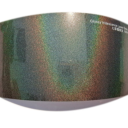 Matte Iridescent Laser Grey Vehicle Wrap