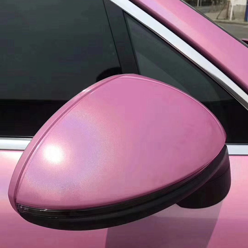 Gloss Iridescent Laser Pink Vinyl Stickers
