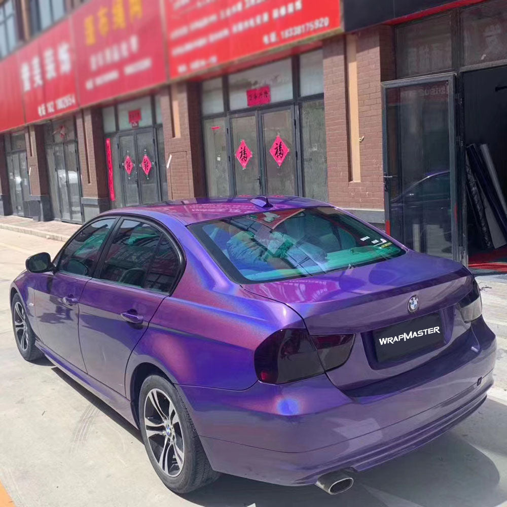 Gloss Iridescent Laser Purple Car Wrap